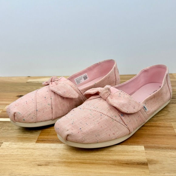 Toms Shoes - Toms Women's Pink Confetti Ballet Flats Shoes Size 10